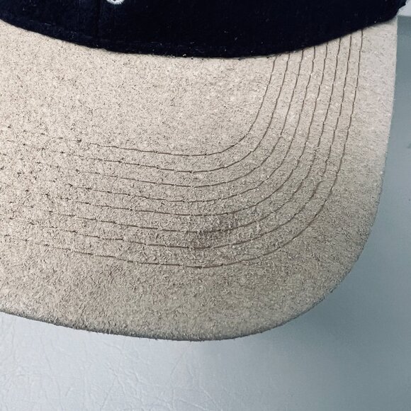 Salt‎ Lake 2002 Mens Hat Navy Beige Wool Olympic Winter Games Strapback Cap - Picture 9 of 9